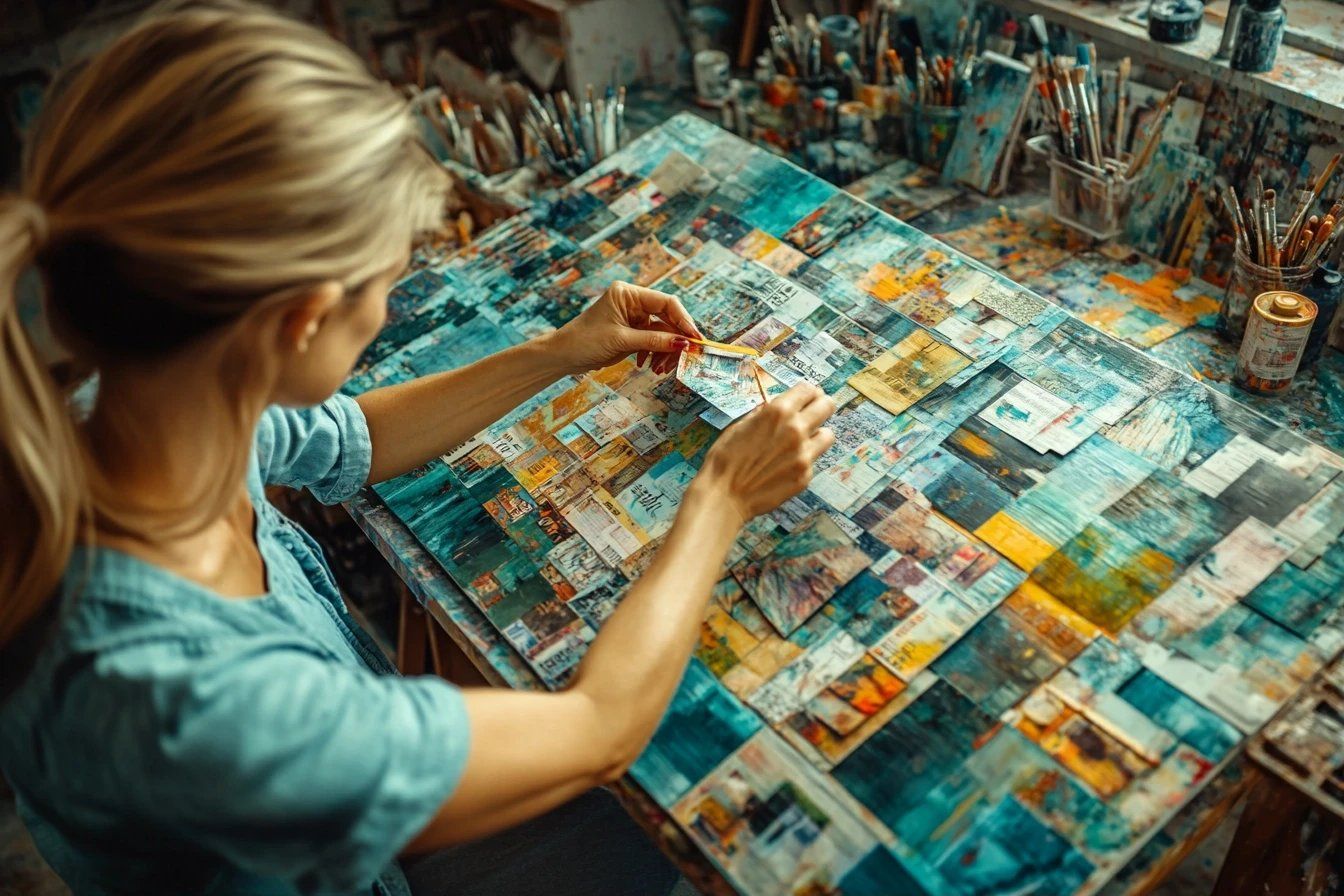 Les approches basées sur le collage en art thérapie